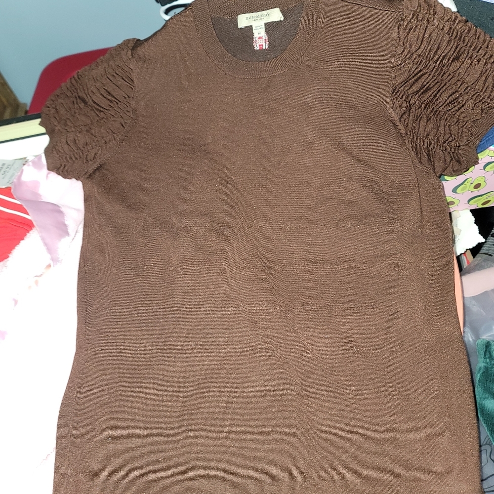 Burberry silk shirt size woman's medium